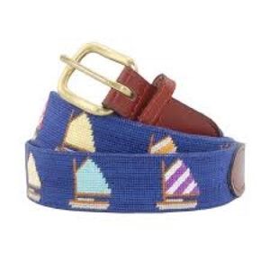 Smathers & Branson Boys Needlepoint Belt Sz28